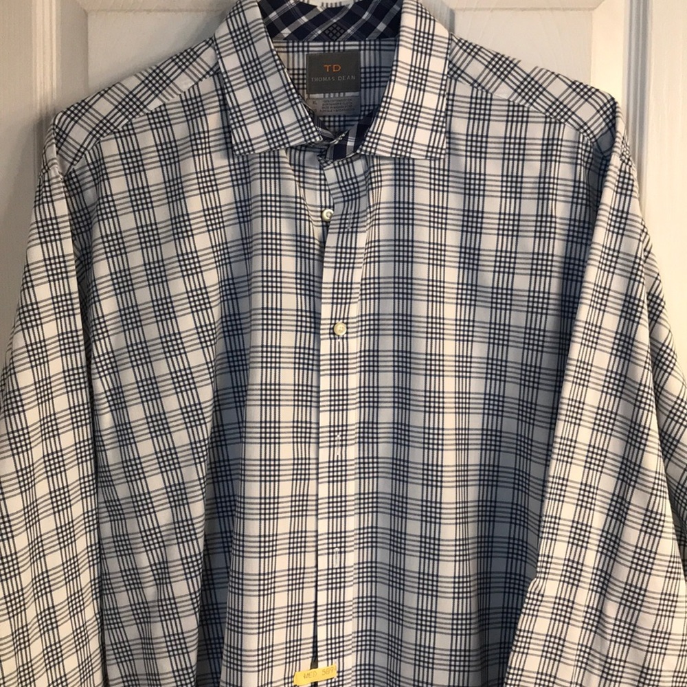 Thomas Dean cross pattern shirt